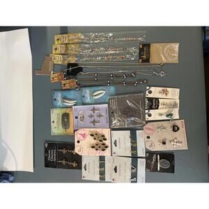 Mixed Lot of Charms, chains and Earrings Asst Styles and Designs (SR1147)